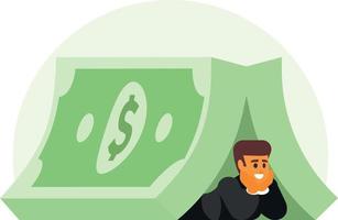 Financial Protection, Isolated Background. vector