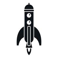 Project rocket icon simple vector. Space launch vector