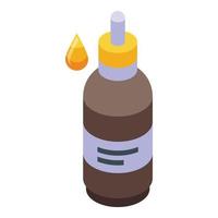 Dropper bottle icon isometric vector. Aid charity vector