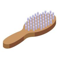 Baby hair brush icon isometric vector. Happy infant vector