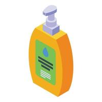 Soap dispenser icon isometric vector. Baby care vector