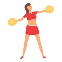 Sport female icon cartoon vector. Cheer girl vector