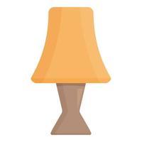 Retro lamp icon cartoon vector. Table light vector