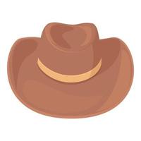 país vaquero sombrero icono dibujos animados vector. occidental rodeo vector