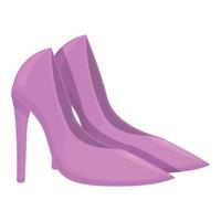 Platform high heels shoes icon cartoon vector. Fashion female vector