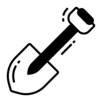 Premium design vector of shovel, construction tool icon