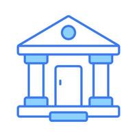 An icon of bank building in modern style, easy to use vector, premium design vector