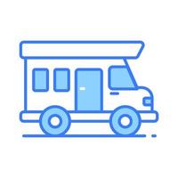 Grab this amazing vector of bus in modern style, Efficient and convenient transportation