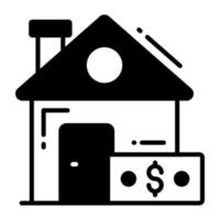 Property price vector design in trendy style, easy to edit