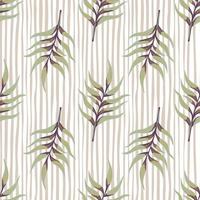 Fern leaf wallpaper. Abstract exotic plant seamless pattern. Tropical palm leaves pattern. Botanical texture. vector