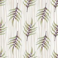 Fern leaf wallpaper. Abstract exotic plant seamless pattern. Tropical palm leaves pattern. Botanical texture. vector