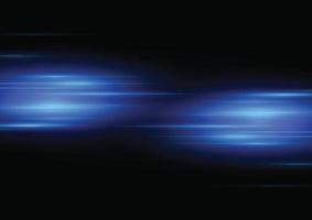 Abstract speed neon light effect on black background vector illustration.