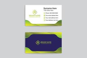 Modern business card template vector