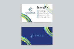 Business card template design vector