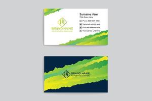 Gradient luxury business card template vector
