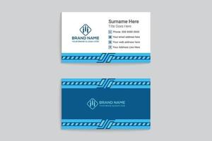 Creative double sided business card template vector