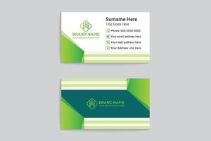 Flat business card design vector