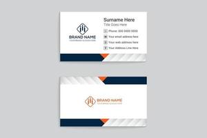 Modern business card template design vector