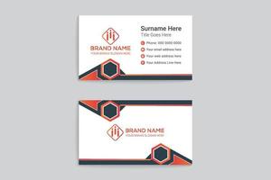 Clean style modern business card template vector