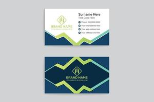 Modern business card design vector