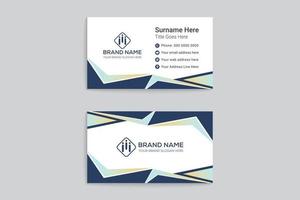 Elegant professional business card template vector