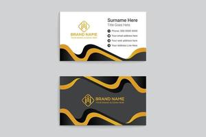 Colorful business card design vector