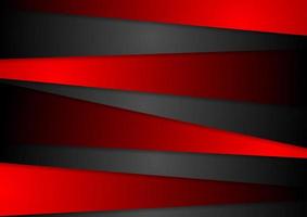 Contrast abstract red black tech corporate background vector