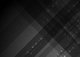 Black stripes and circles tech abstract background vector