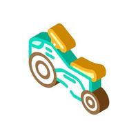 ride on toy child isometric icon vector illustration