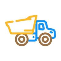 camión juguete niño color icono vector ilustración
