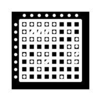 battleship board game table glyph icon vector illustration