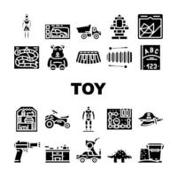 toy child baby play icons set vector