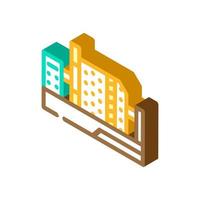 concentrator steel production isometric icon vector illustration