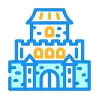 castle toy baby color icon vector illustration