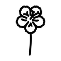 azalea florecer primavera línea icono vector ilustración