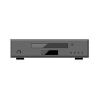 modern dvd player cartoon vector illustration