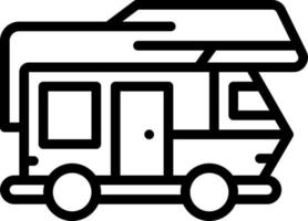 line icon for rv vector