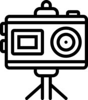 line icon for cam vector