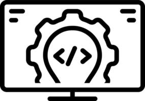 line icon for develop vector