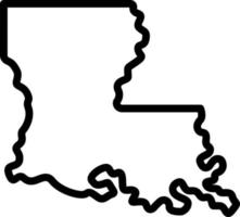 line icon for louisiana vector