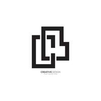 Letter C L line art modern unique minimal elegant monogram logo vector