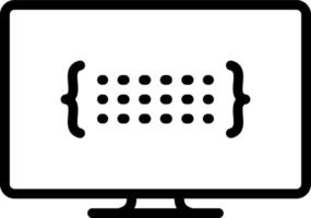 line icon for struct vector