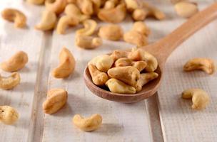 Cashew nuts on the table photo