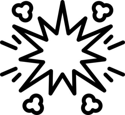 line icon for boom