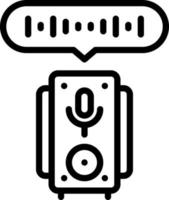 line icon for voices vector