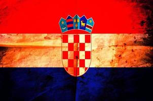 Croatian flag background photo