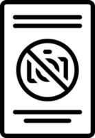 line icon for notice vector