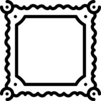 line icon for border vector