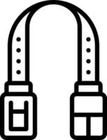 line icon for strap vector