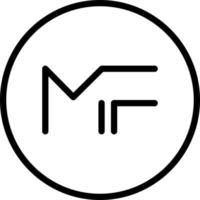line icon for mf vector